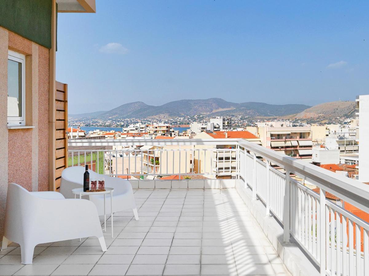 Modern Penthouse Overlooking Halkis Chalkís 外观 照片
